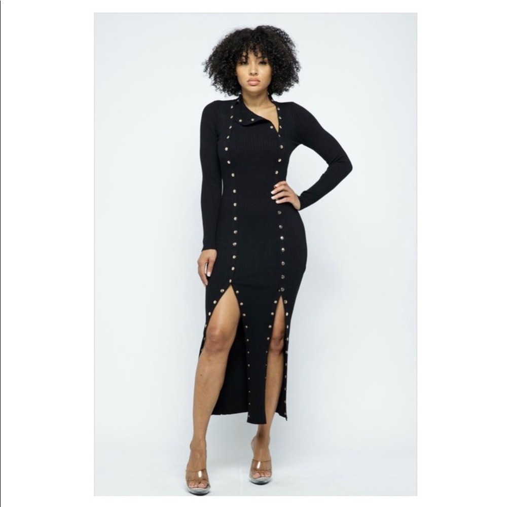 Double button down dress